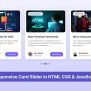 Create Responsive Card Slider In HTML CSS & JavaScript | SwiperJS