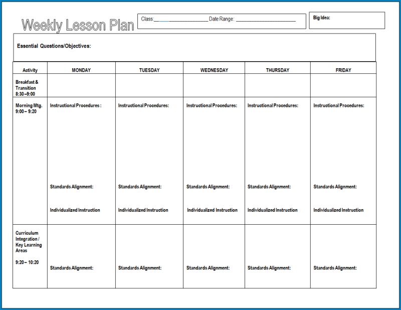 Weekly Lesson Planner - Premium Ocean Picture Gallery - Full HD