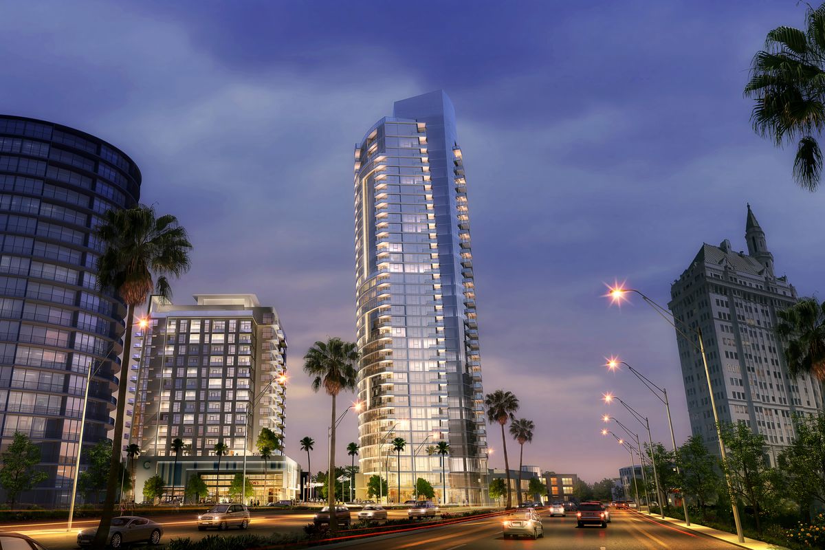Rendering of the Shoreline Tower in Long Beach, CA.