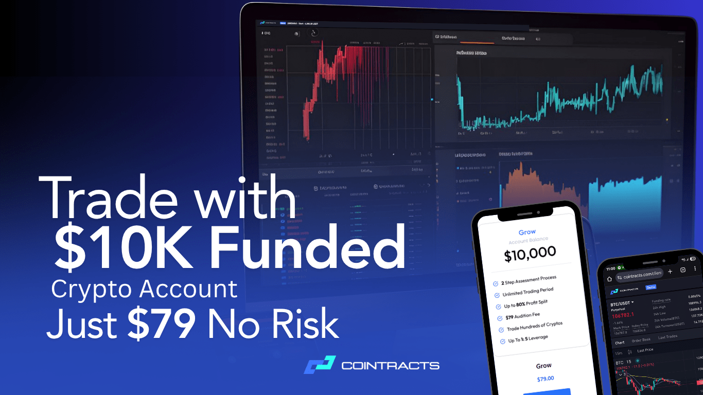 $10K funded crypto trading account opportunity