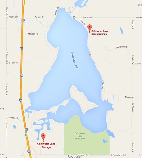 Map Directions Coldwater Lake Campground GoogleMap CLC 