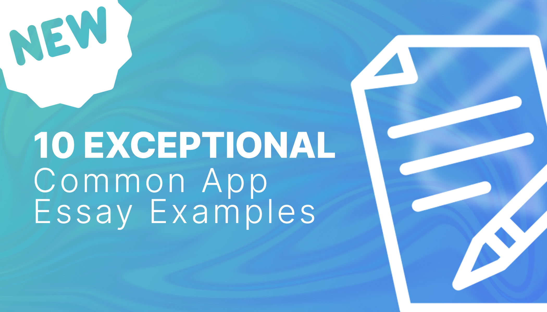 Common app essay examples
