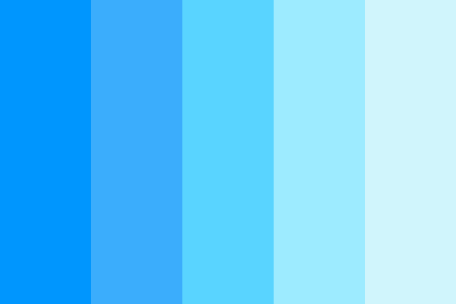 The three primary colors are red, blue, and yellow. Shades Of Sky Blue Color Palette