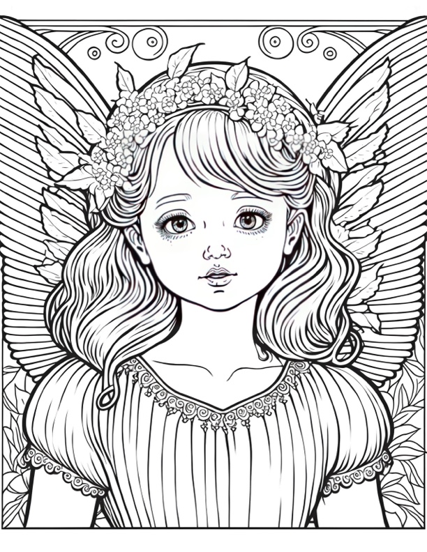 Fairy coloring page & coloring book. 6000+ coloring pages.