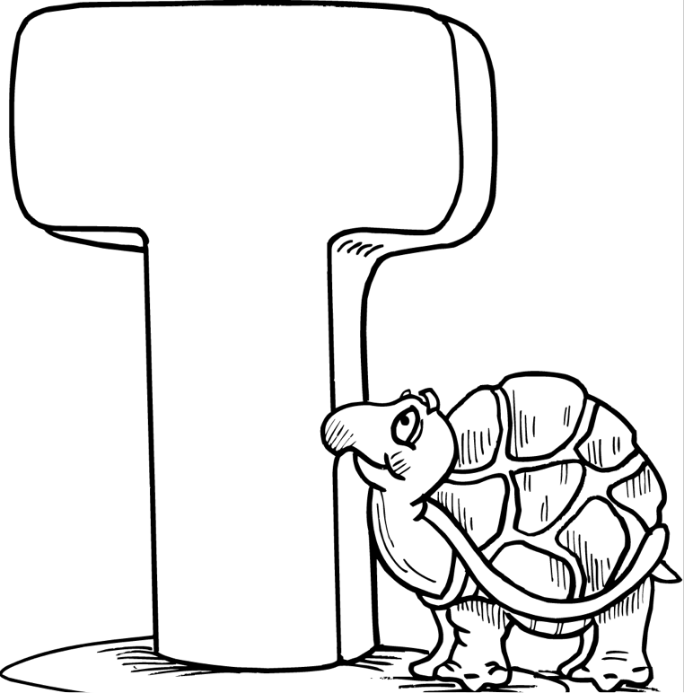 T coloring page & coloring book. 6000+ coloring pages.