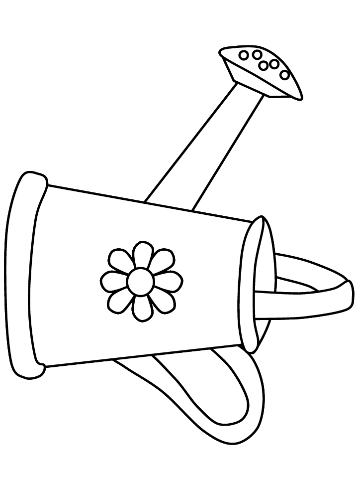 Printable watering can template