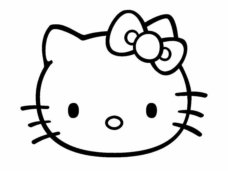 Keep your kids busy doing something fun and creative by printing out free coloring pages. Hello Kitty Face Coloring Page Coloring Pages 4 U