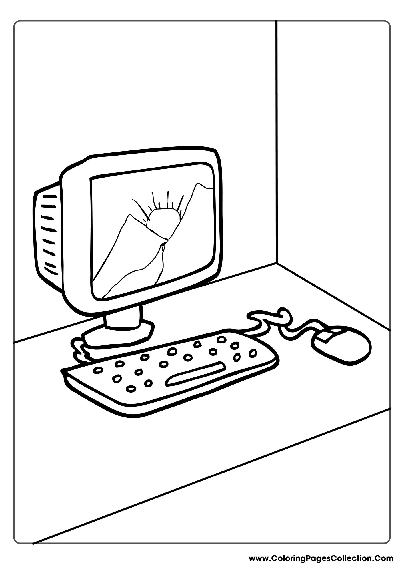 Parts of the computer coloring pages [2025]