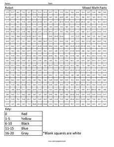 Every item on this page was chosen by a woman's day editor. Robot Mixed Math Facts Coloring Squared