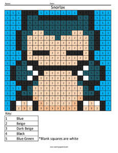 images Pokemon Color By Number Mural pokemon color by number coloring squared