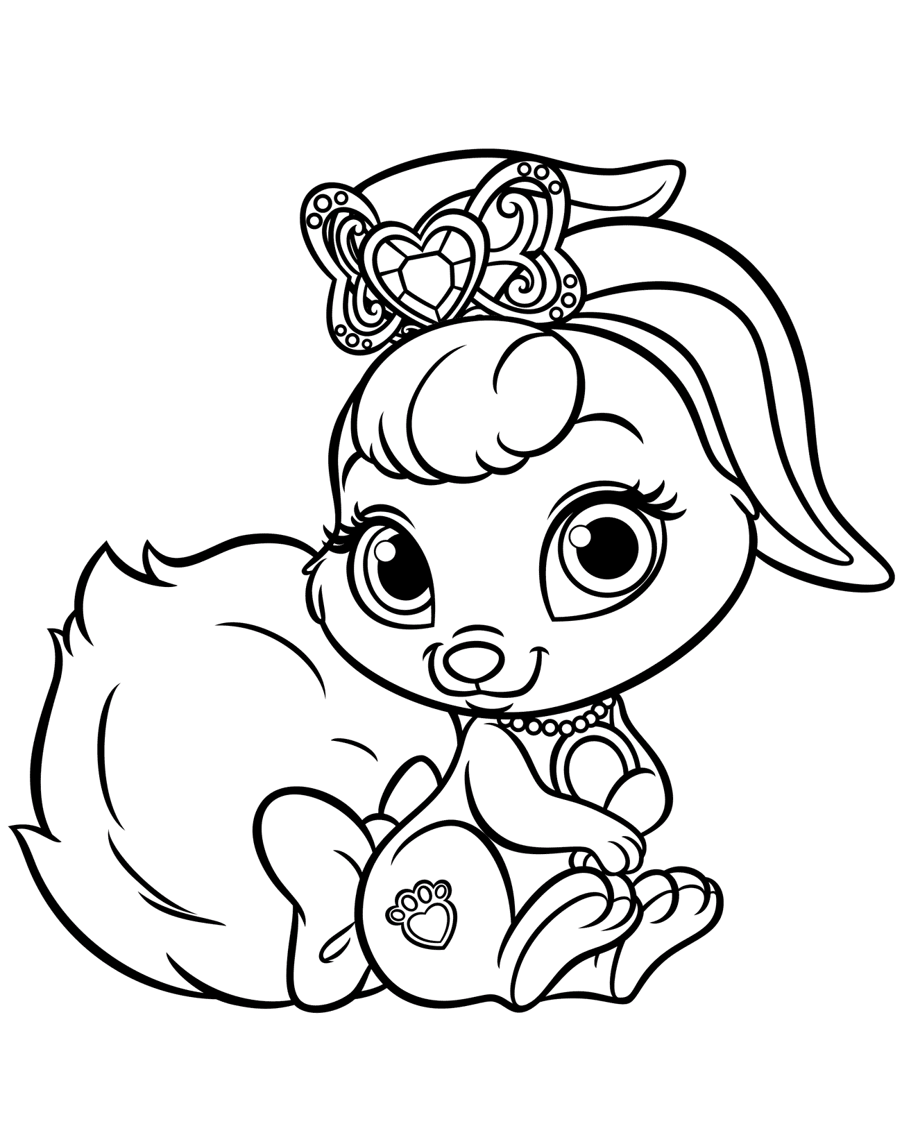 coloring page bunny berry