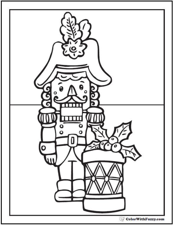 Select one of 1000 printable coloring pages of the category kids. Nutcracker Coloring Sheet Drum Captain