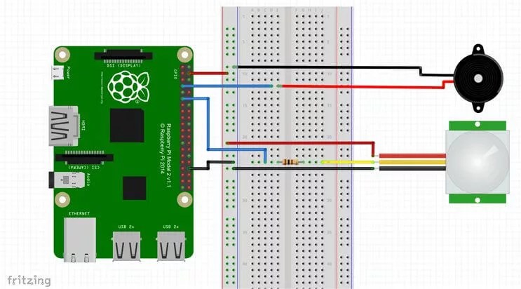 Raspberry-Pi-Motion-Sensor-Circuit