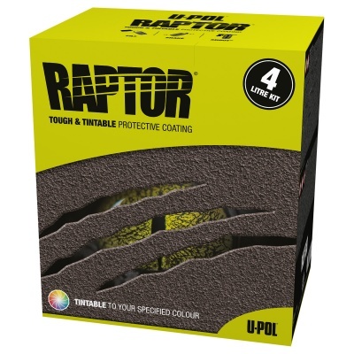 Upol Raptor Liner Kit 3.8L Black RLB/S4-G(With Free Schutz Gun