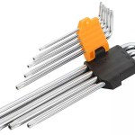 SET DE 9 LLAVES HEXAGONALES EXTRALARGO, 20057, TOLSEN