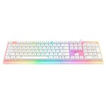 TECLADO GAMER RGB BLANCO, KB876L-W, HAVIT