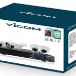 KIT AHD VICOM 4 CAMARAS, KIT-4CH-AHD720P-METAL, VICOM