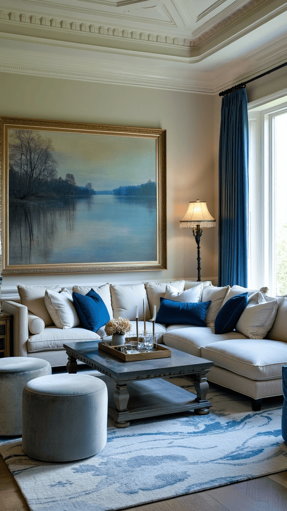 25 Stunning Blue And Cream Living Room Ideas To Transform Your Space Image 2 