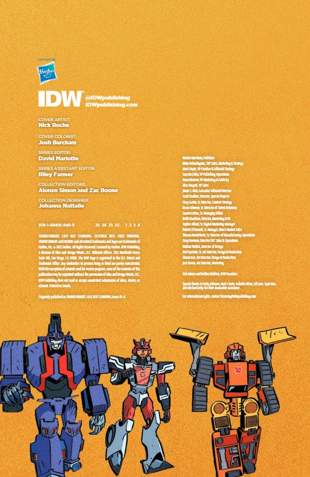 The War For Cybertron Is Over: Previewing 'Transformers– Last Bot