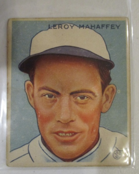 1933 Goudey, Card #196, Leroy Mahaffey - EX - Comics Direct USA