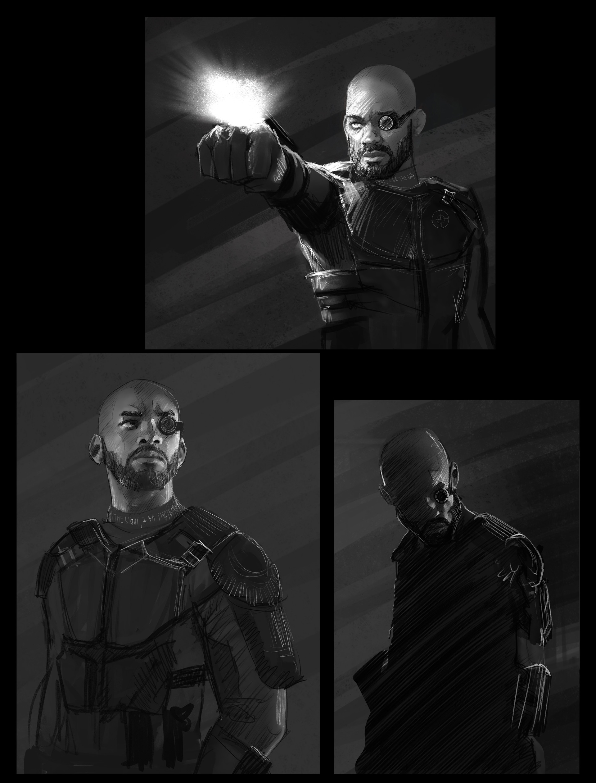 Suicide Squad: ecco i concept art di Joker, Deadshot ed Harley Quinn