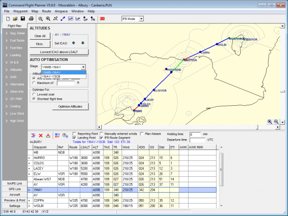 With its superior functions to calculate track, distance, wind and time intervals, weight and balance, fuel usage, integrate weather and submit flight plans via naips, it makes flight planning easier than ever. Flight Planner Command Software