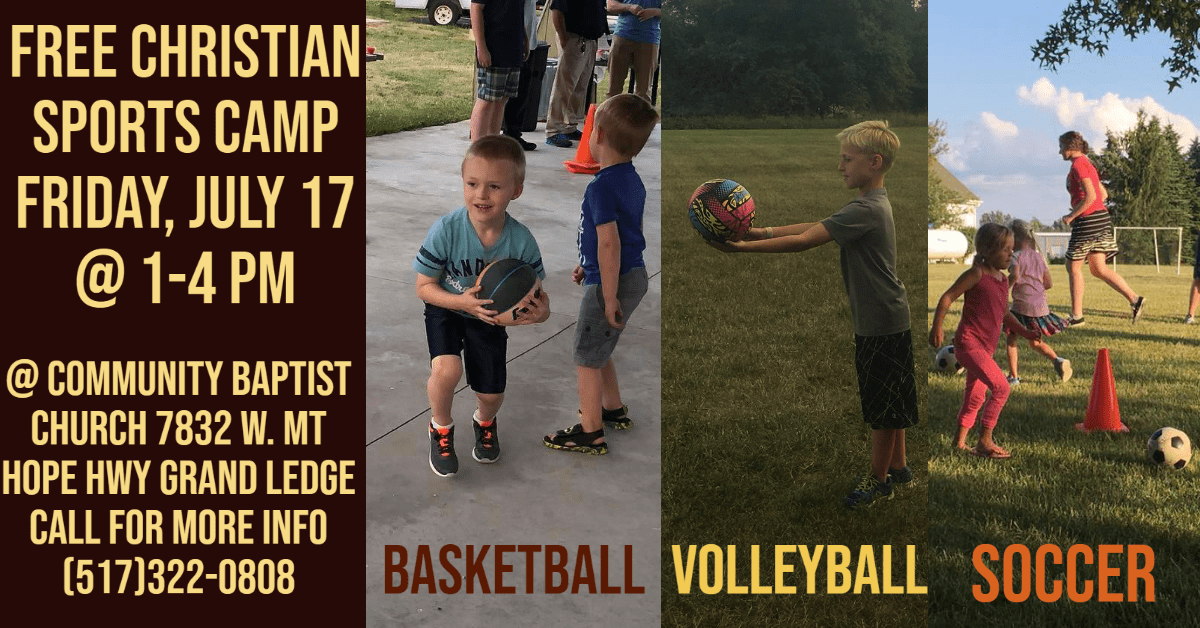 Sports Camp Community Baptist Church of Lansing