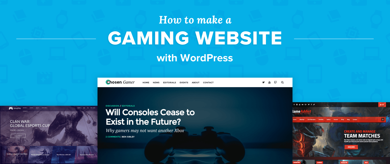 How To Make A Gaming Website With WordPress Compete Themes Make Gaming Site 