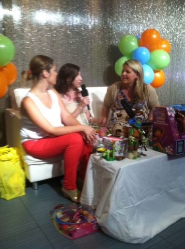 Joey Fortman and I interviewing Rebecca Levey of KidzVuz