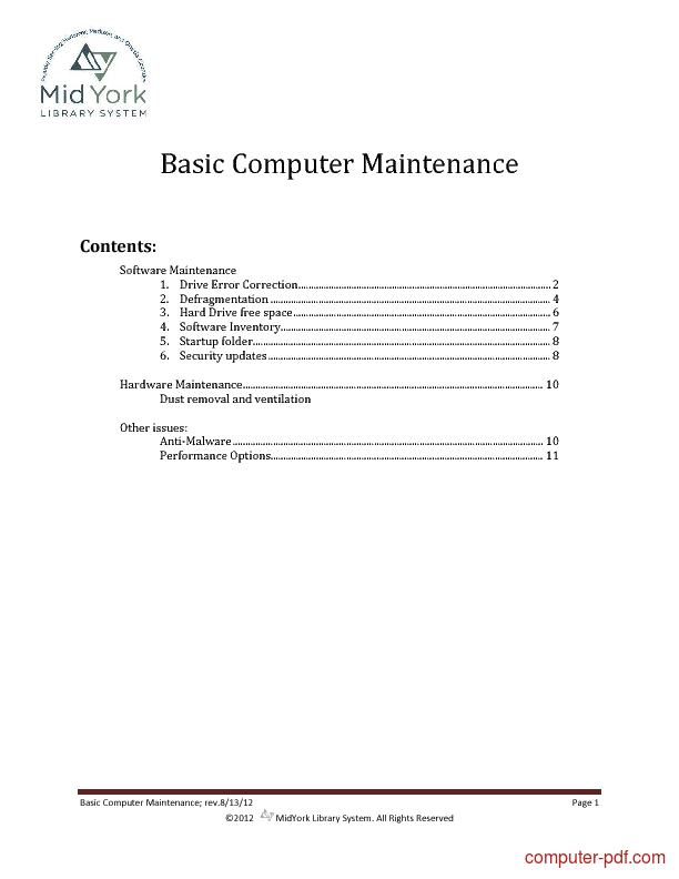 pics Basic Computer Repair Tutorial introduction to computer maintenance and troubleshooting pdf