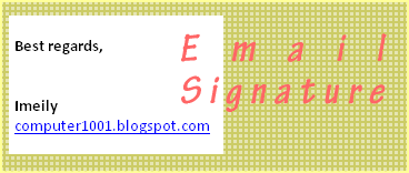 Cepat cara membuat signature pada gmail, yahoo dan outlook tutorial cara membuat tanda tangan / signature di email (contoh &amp;mldr; Cara Membuat Email Signature Di Outlook 2007 Computer 1001