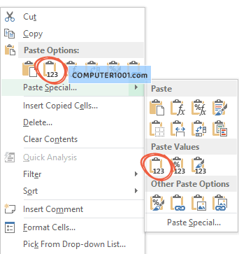 2 Cara Mencegah Hasil Rumus Excel Tidak Otomatis Berubah – Computer 1001