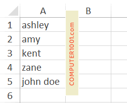 Cara Merubah Huruf menjadi Huruf Kapital atau Kecil di Excel – Computer 1001