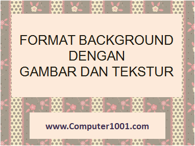 Powerpoint memiliki banyak alat dan pilihan untuk membuat slide tampak hebat. Cara Format Background Slide Powerpoint Dengan Gambar Dan Tekstur Computer 1001