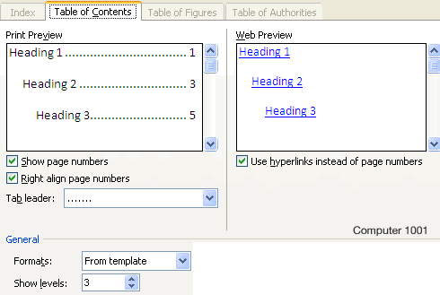 Membuat Daftar Isi (Table of Contents) di Word – Computer 1001
