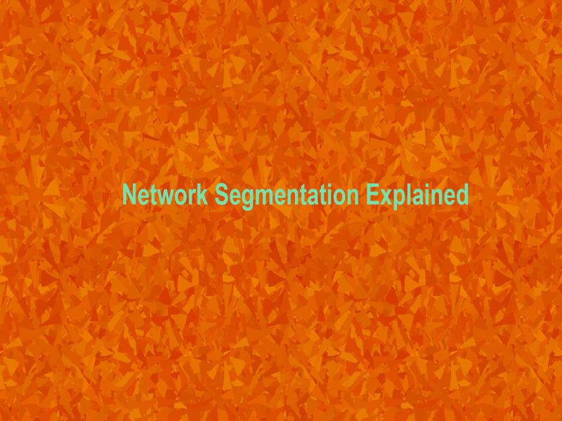 Network Segmentation Explained Physical Logical High Level - 4K Landscape Images for Desktop
