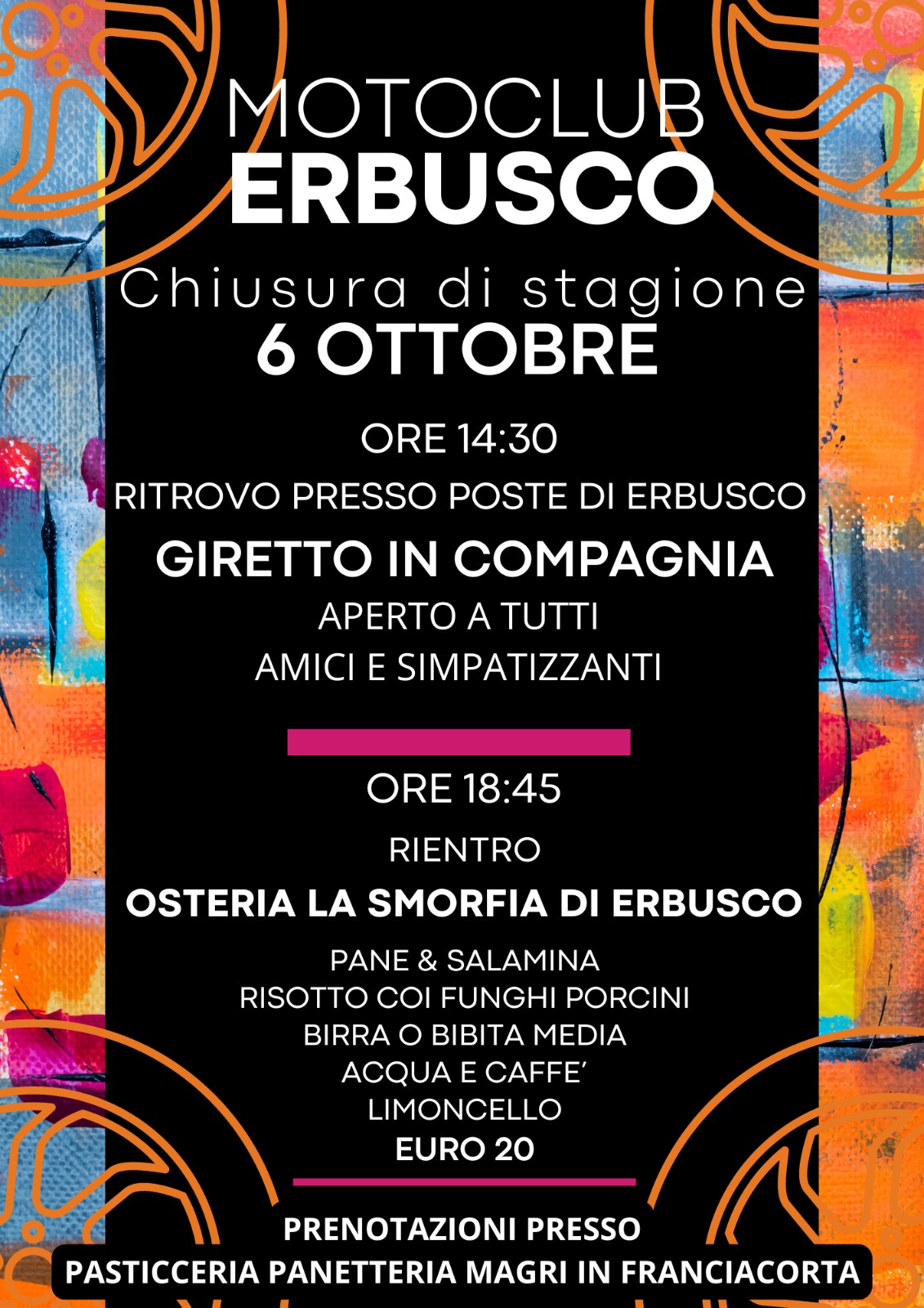 Immagine Evento GIRETTO IN COMPAGNIA – MOTOCLUB ERBUSCO