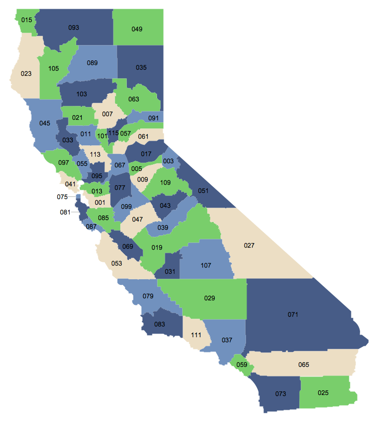 California Zip Code Map California Zip Code Map 2025 VIRMW MAPS USA Map California County Map With FIPS Subcode 