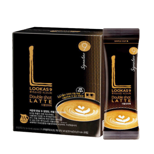 [NamYang] Lucas 9 Premium Bean Instant Coffee Rich Milk Foam 10sticks -Double Shot LATTE