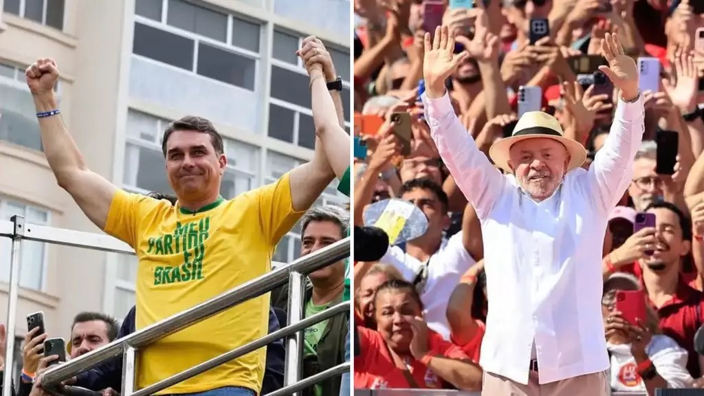 Em MS, Flávio Bolsonaro tem 51% dos votos válidos e Lula alcança 33,1%