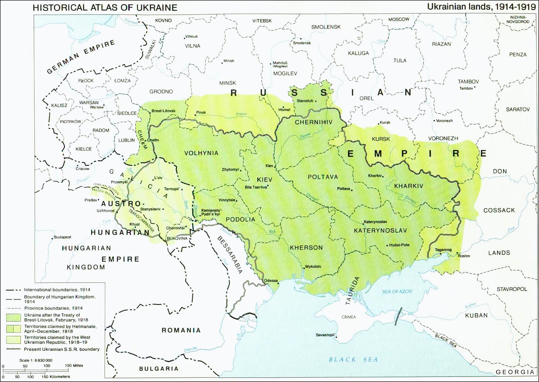 Historical Maps Of Ukraine Edmaps Com 1918 Ukr 