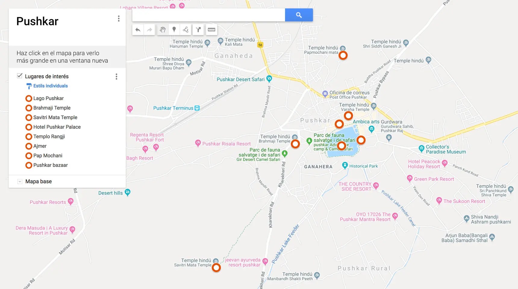 Pushkar The Best Travel Guide Pushkar Mapa 