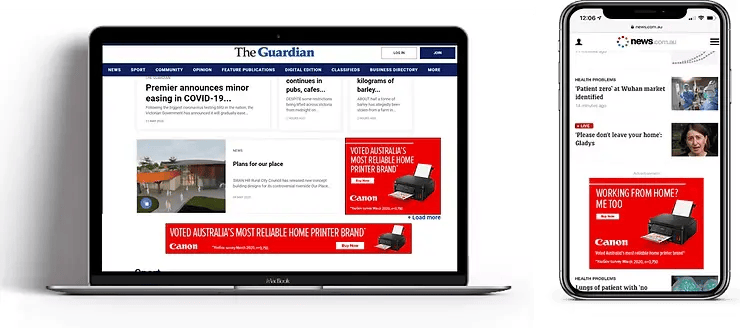 Canon WFH Campaign Creative