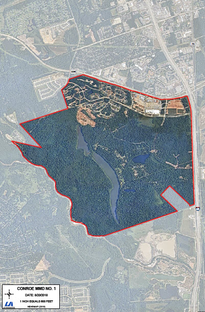 About Conroe Municipal Management District No 1 Boundarymap 20211220 