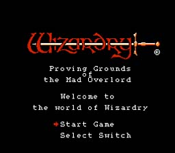 Wizardry Screen Layout Character Creation | Lifebloomer