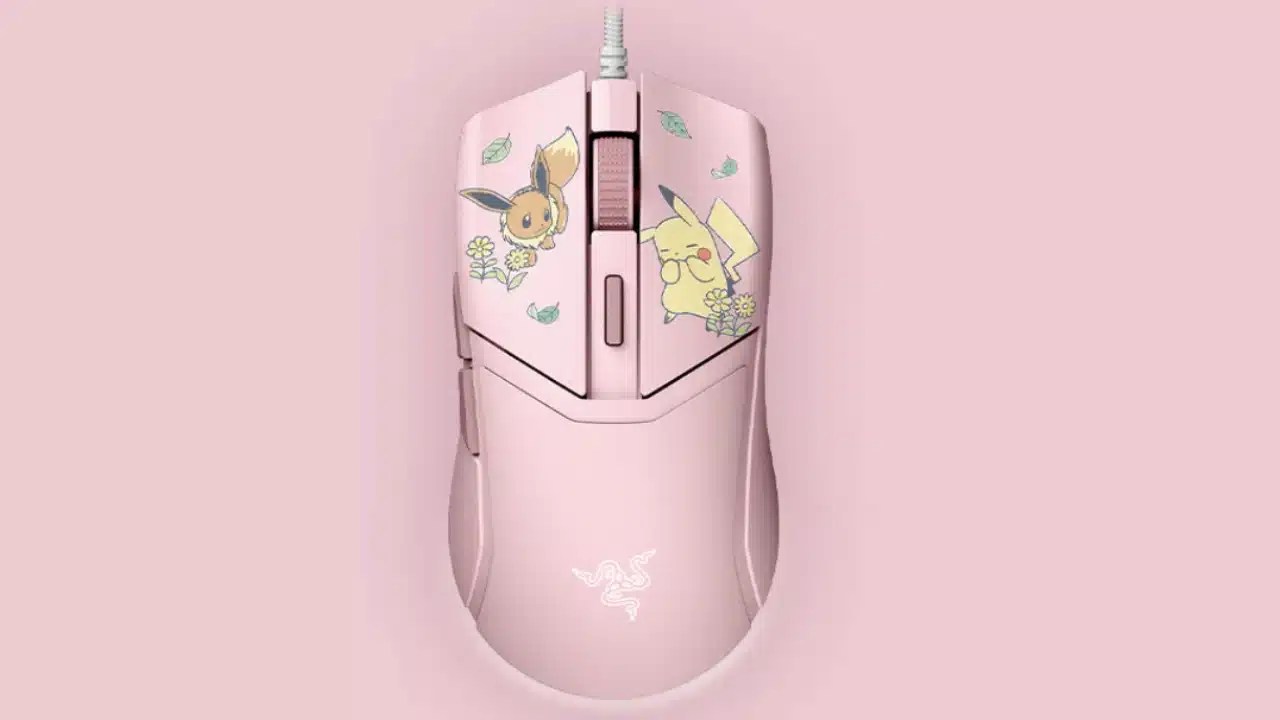 Razer Gigantus V2 Medium Pikachu & Eevee Edition - Mouse pad dengan desain Eevee
