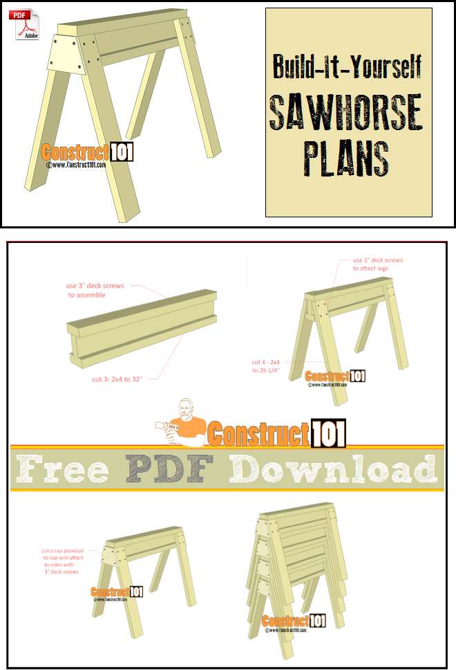 Sawhorse plans