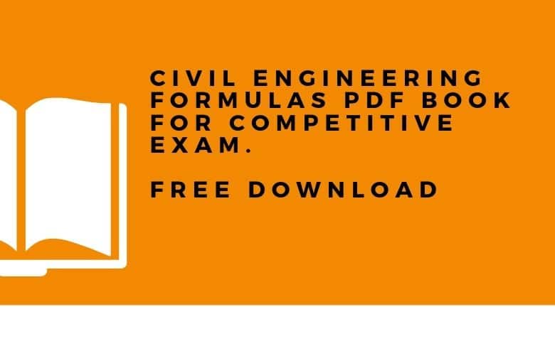 Civil Engineering Formulas Pdf Book Competitive Exams Free Download