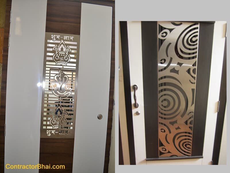 Ss Laser Cut Plates For Doors Contractorbhai