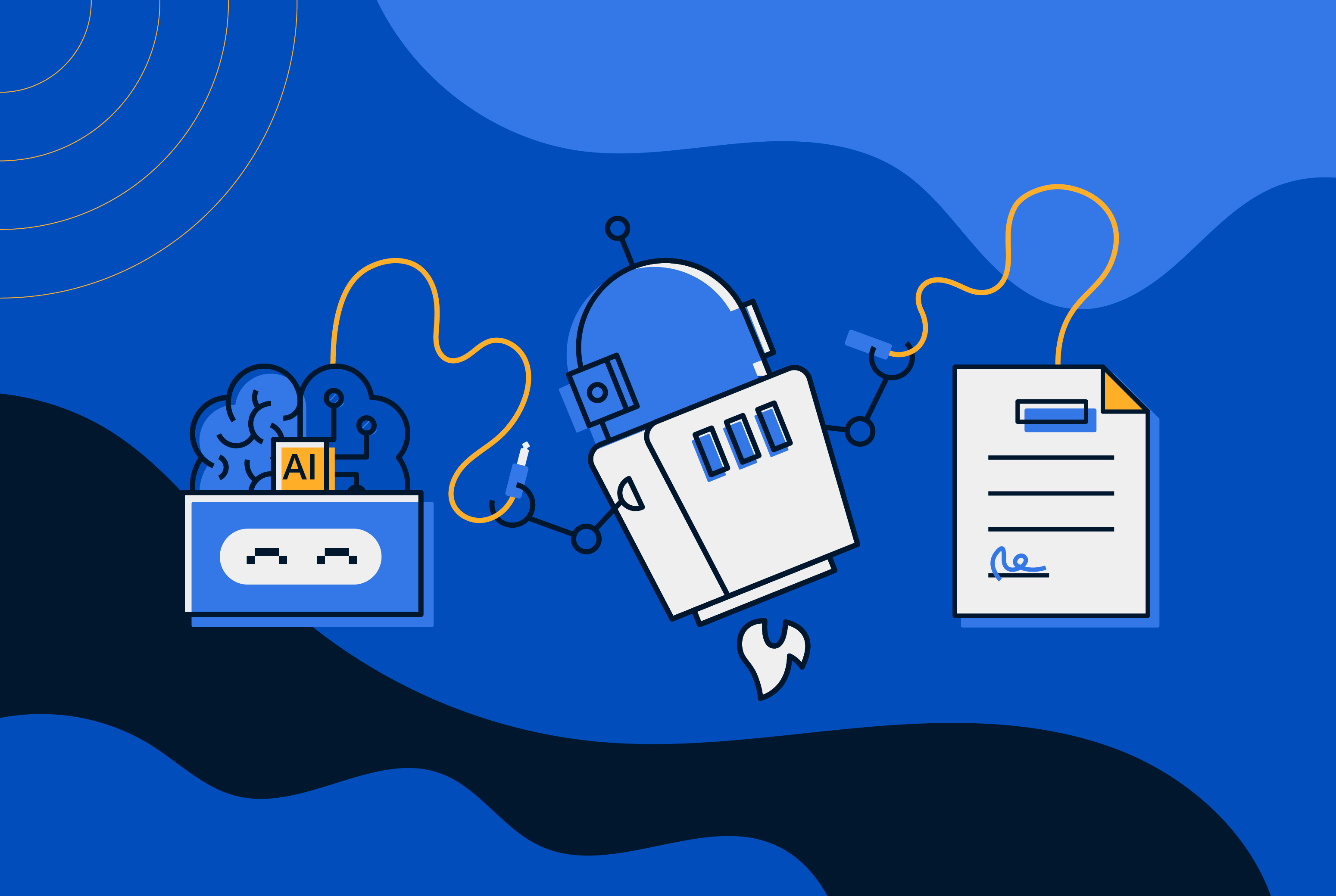 Contract Management Data Conversion Hosted Contract Management - Premium Landscape Illustration Gallery - Desktop